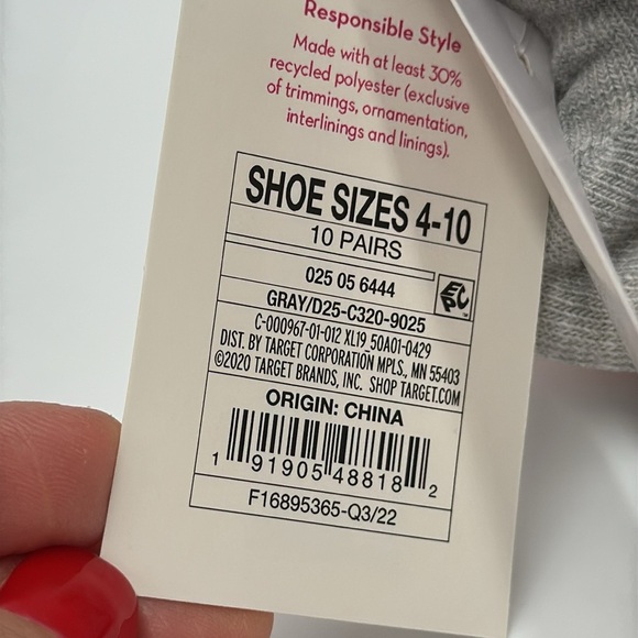 Xhilaration Low-Cut Socks – 10 Pairs. Shoe size: 4–10. - Picture 4 of 7